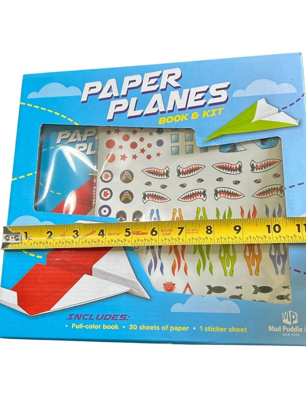 Mud Puddle Inc. Paper Planes Book & Kit Ages 8+ Create & Decorate Airplanes New