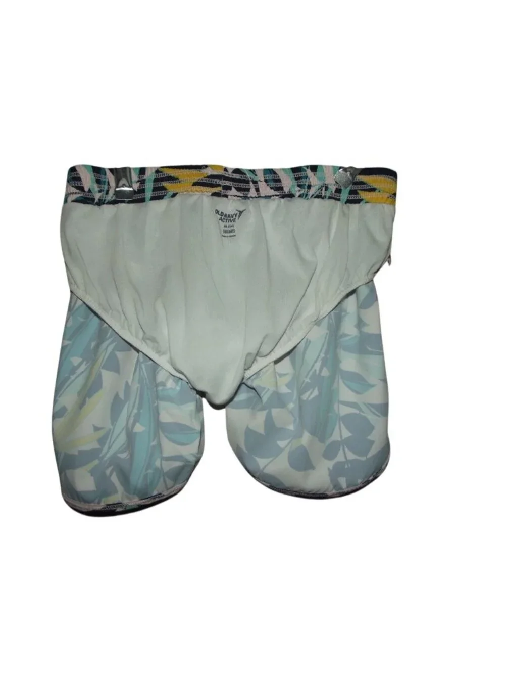 Old Navy Running Shorts Girls XL (14) Pink Blue Athletic dolphin Floral Leaves