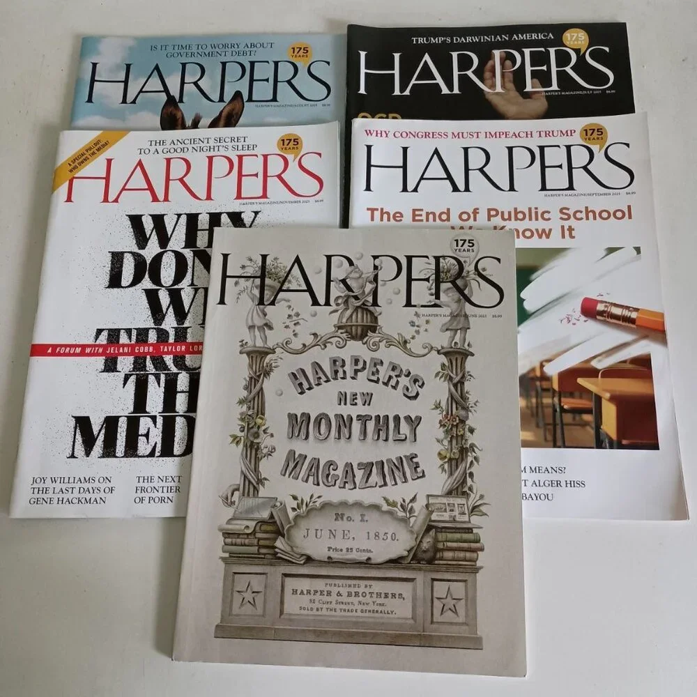 Harper’s Magazine 5 pack May to November 2025