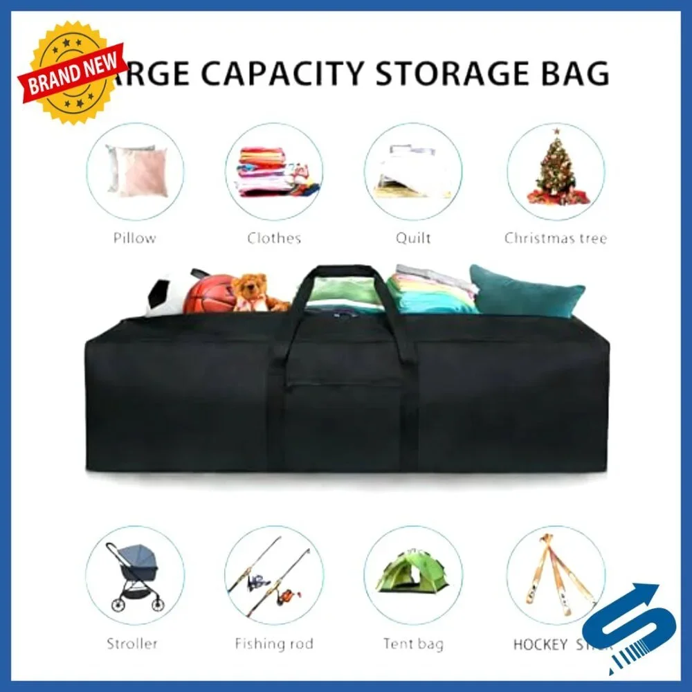 Extra Large Duffle Bag Travel Sports Gear Storage Lockable Zippers Durable
