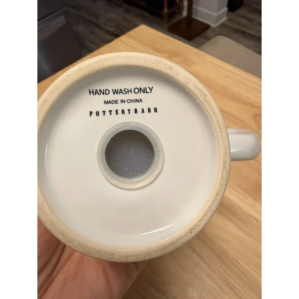 Pottery Barn Adjustable Ceramic Condiment Shaker Creamer Cocoa Cottagecore Home