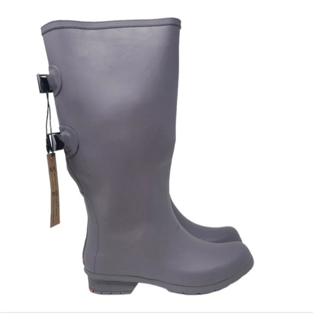NWOB Chooka's Versa‎ Prima Wide Calf Mulberry Rainboots 6