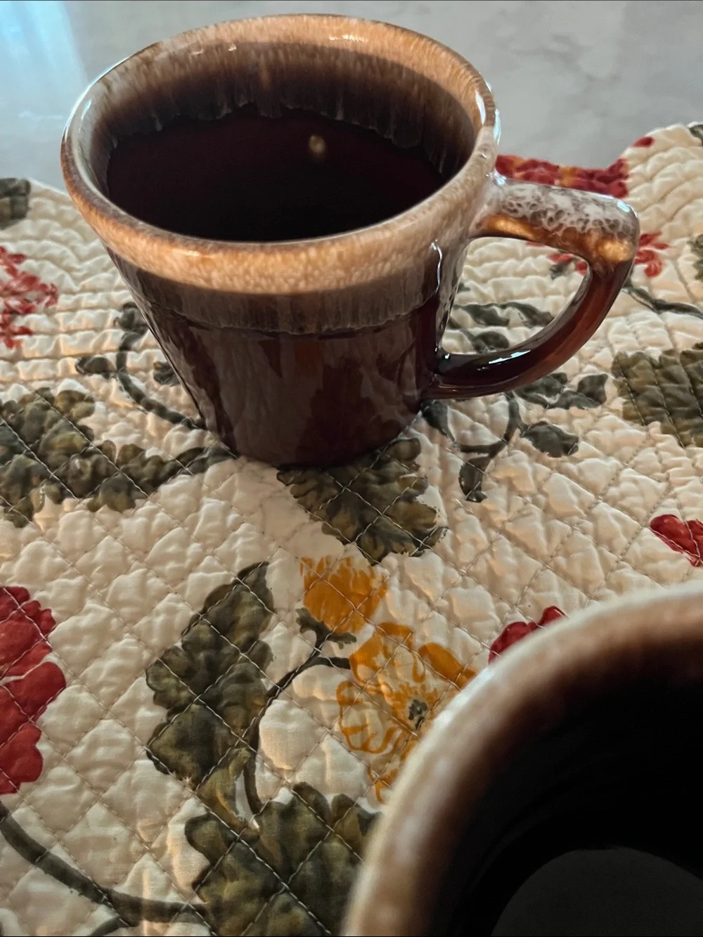 Vintage McCoy Brown Drip Glaze Mugs set of 3  Cups tea coffee USA