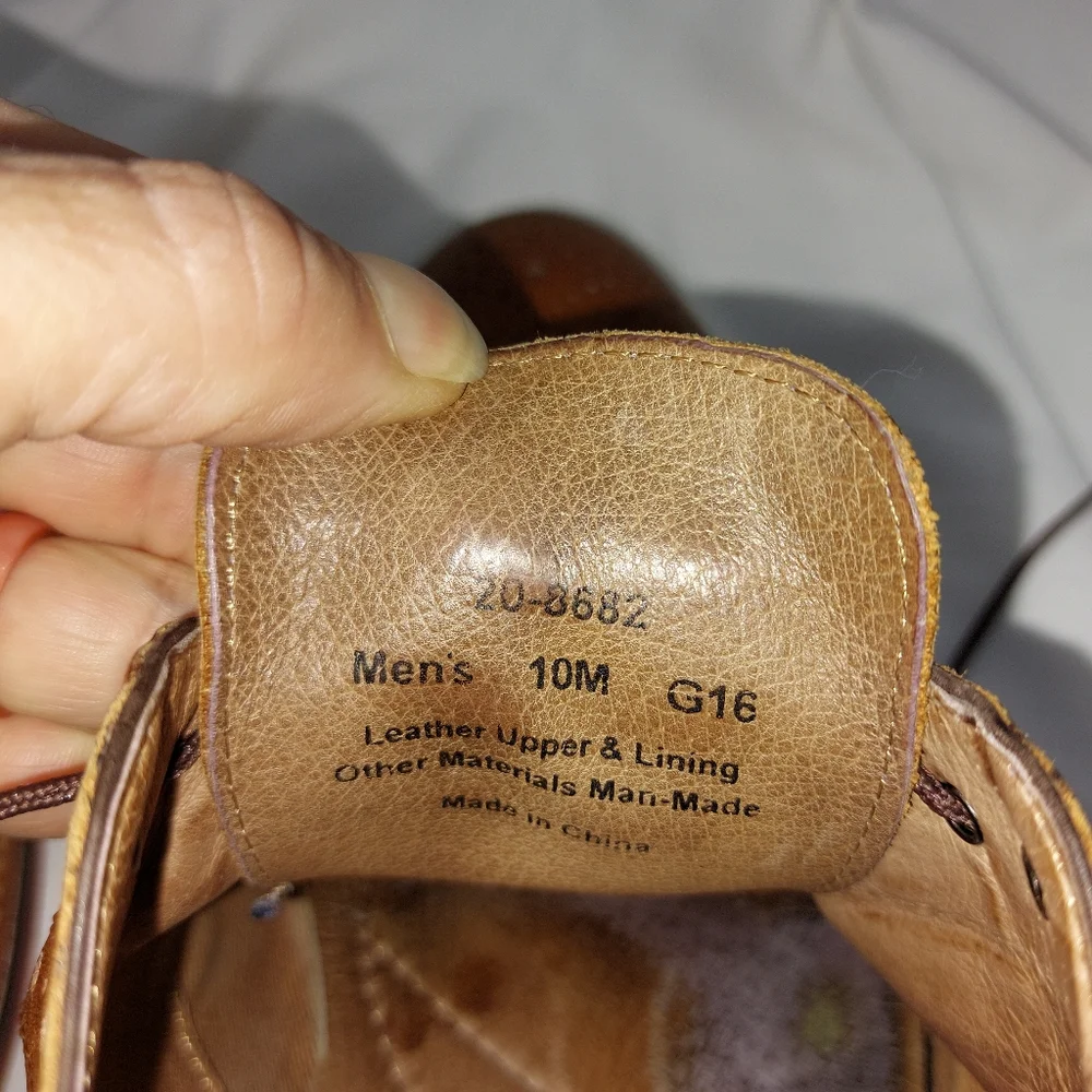 Johnston & Murphy Men’s Sz‎ 12 Conard Cap Toe Oxfords Full Grain Brown 20-8682