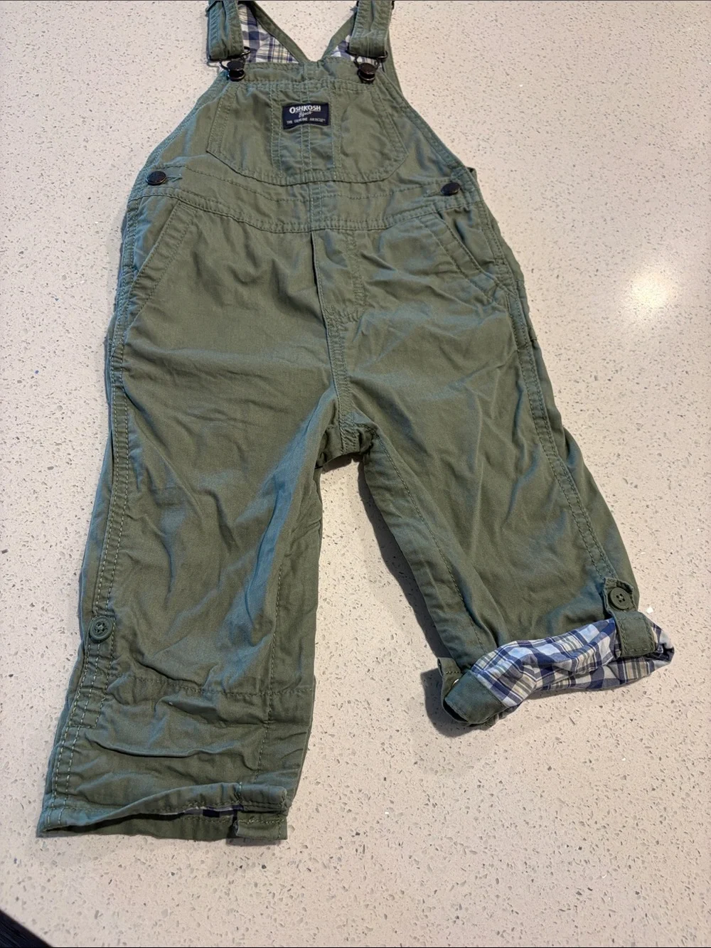 OshKosh B'gosh Green Kids Overalls 24 Months