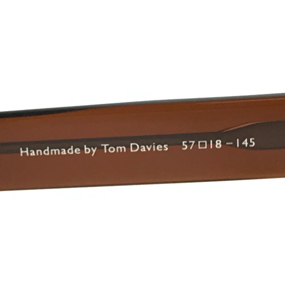 Tom Davies Eyeglasses Frames TD754 Col. 2268 Matte Gold Brown Polished 57-18-145