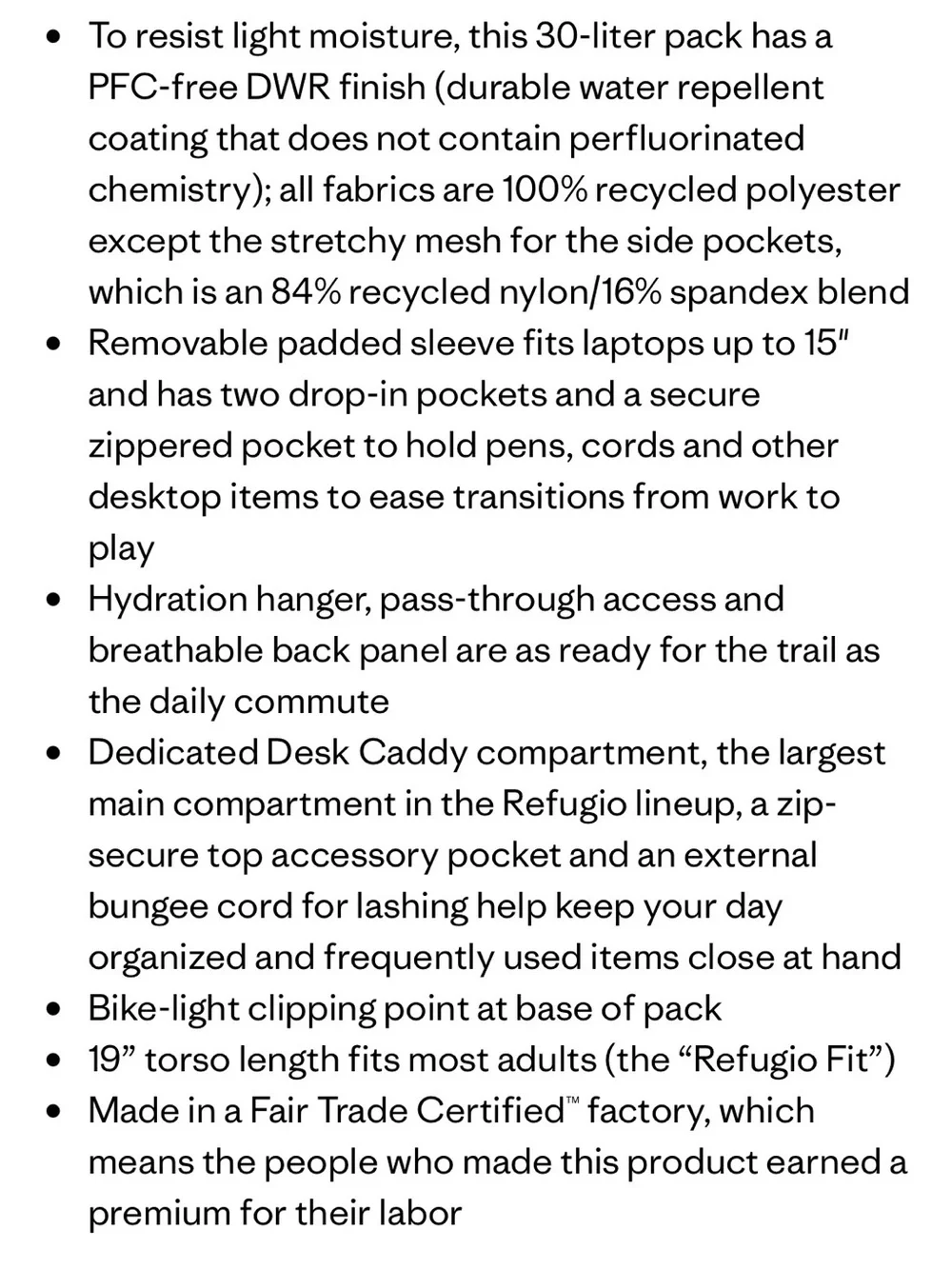Patagonia Refugio Daypack 30L
