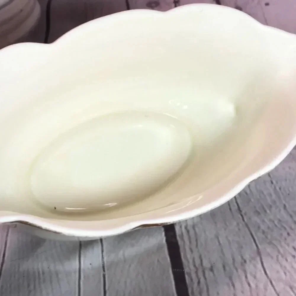 Vintage superior Hall's china gravy boat cottagecore granny entertaining