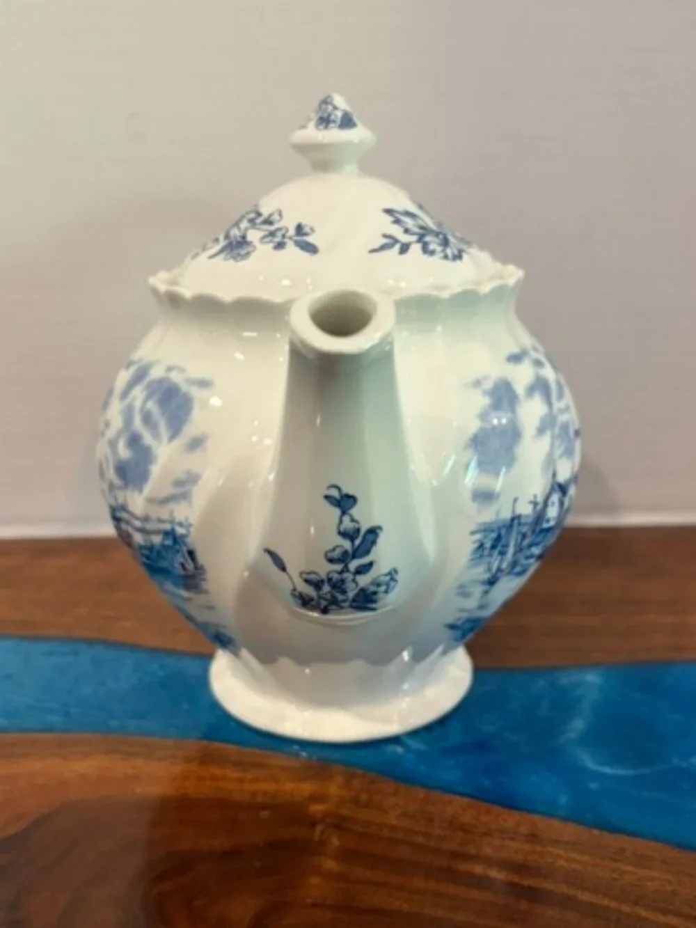 Vintage Johnson Brothers Tulip Time Windmill Teapot