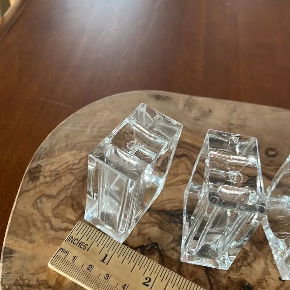 Set of 5 Acrylic Bud Vase Napkin Rings