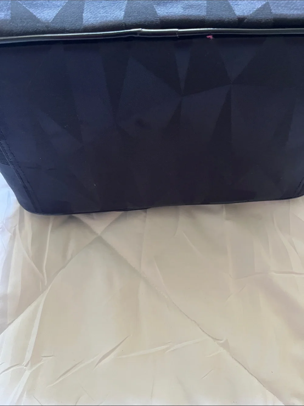 Modella Black Cosmetics Bag Lots of Makeup pockets Size L13” D8”