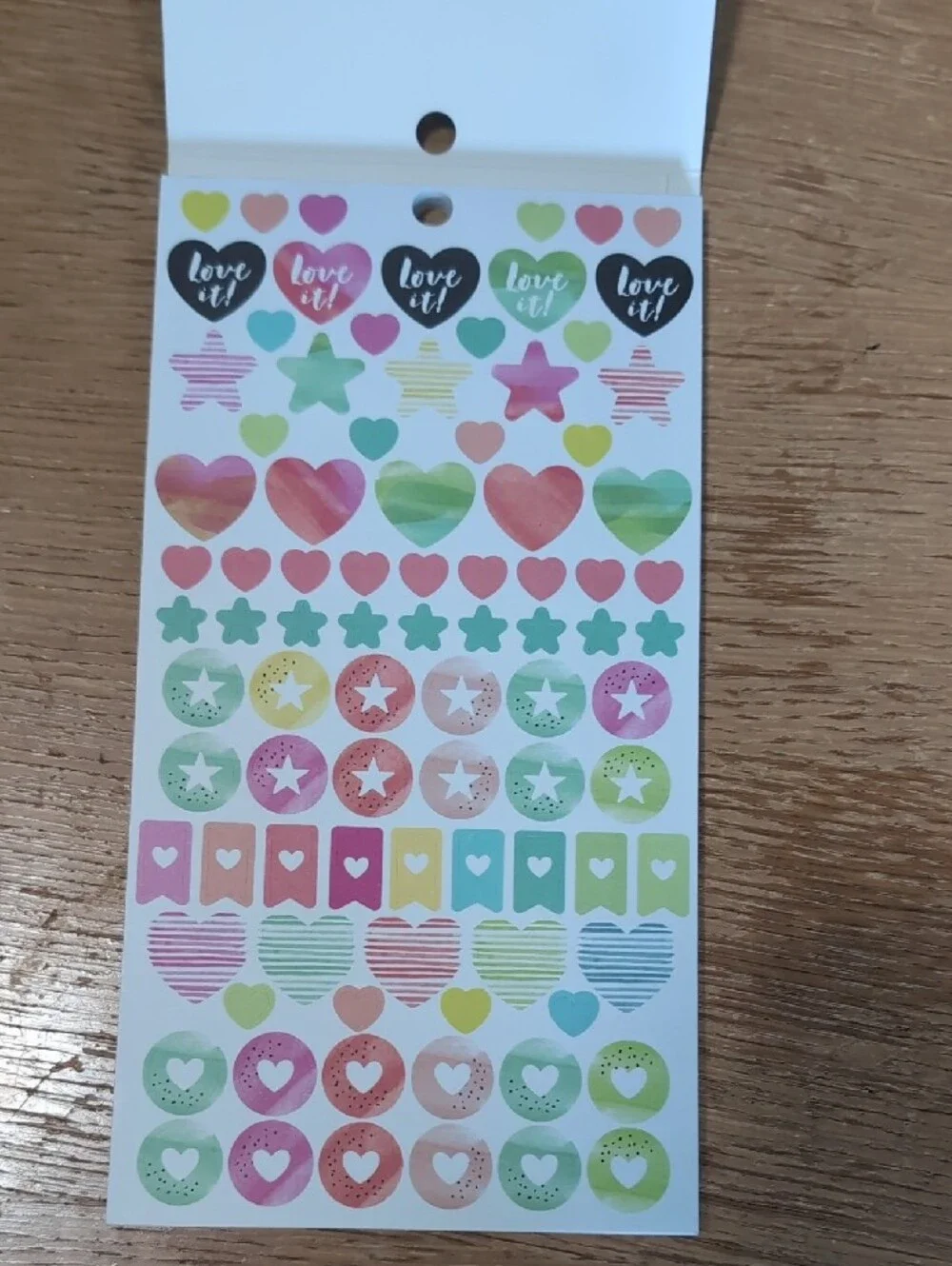 The Happy Planner Watercolor Sticker Set - Pink, Green, Blue, Gold Accents