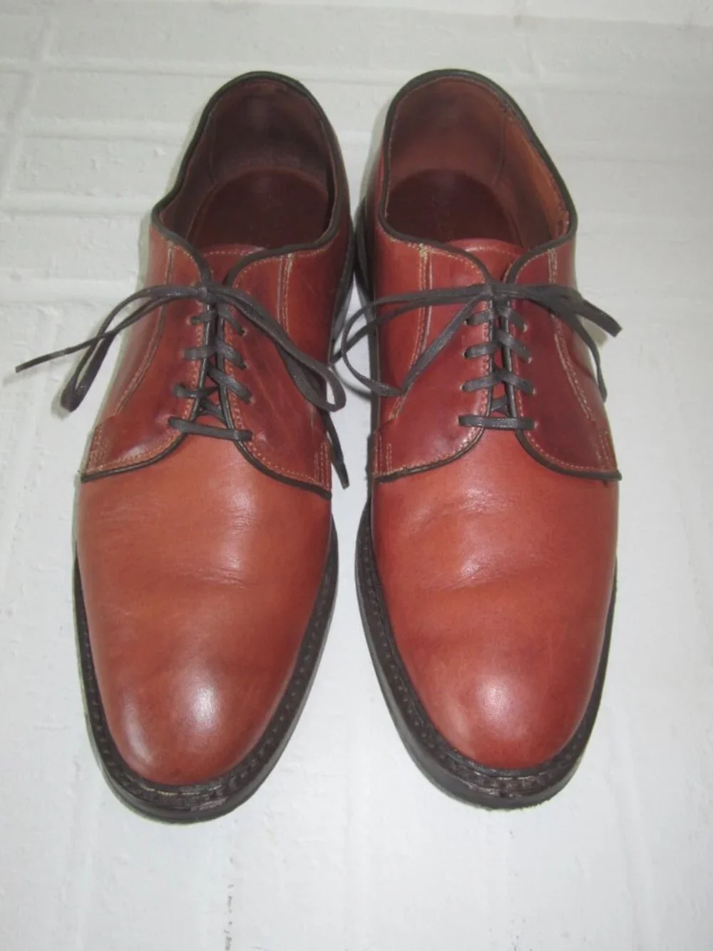 ALLEN EDMONDS THE BADLANDS Brown Leather Derby Shoes 8091 Men’s 9 D