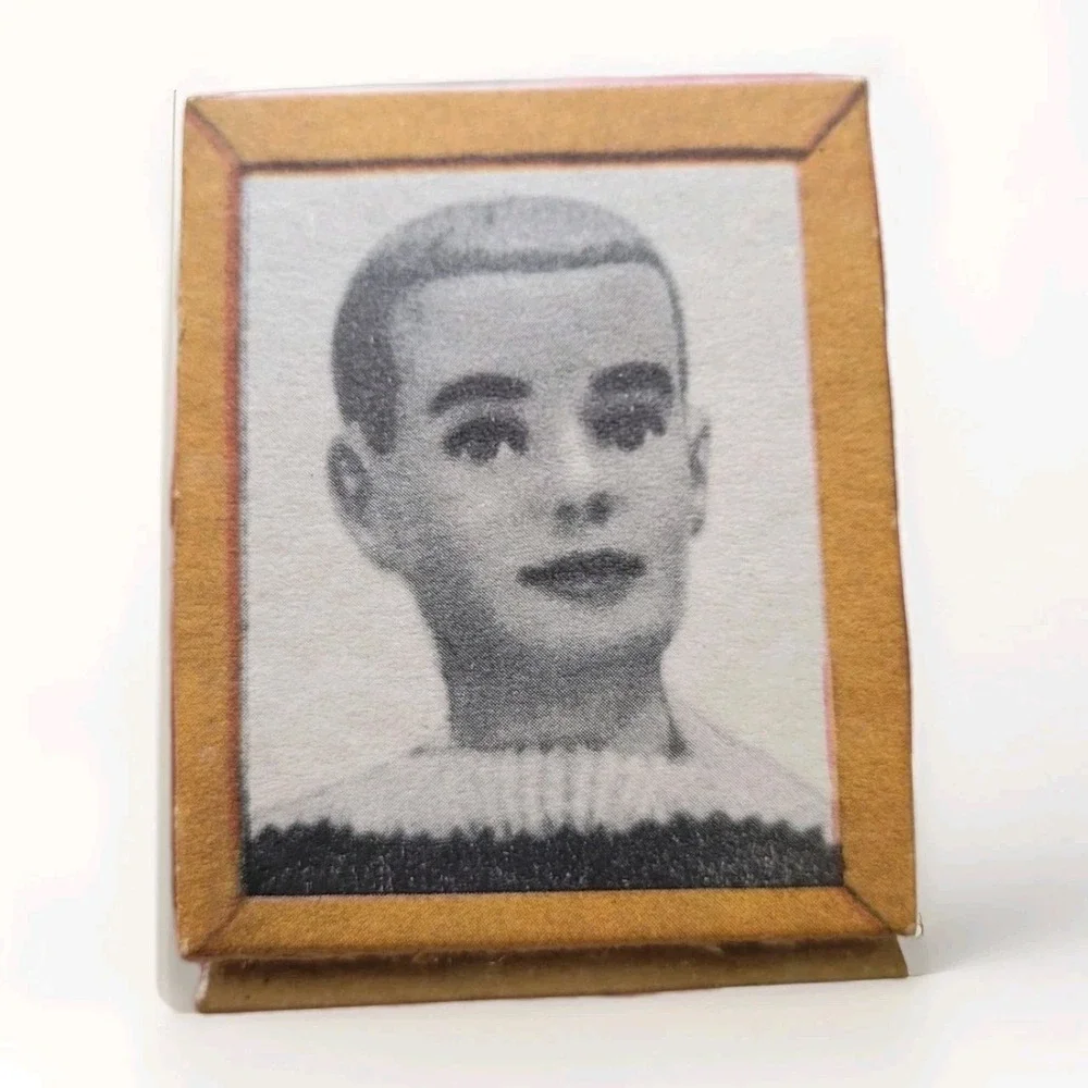 Rare Vintage Ken Doll Miniature Framed Portrait – 1960s Barbie &‎ Ken Accessory
