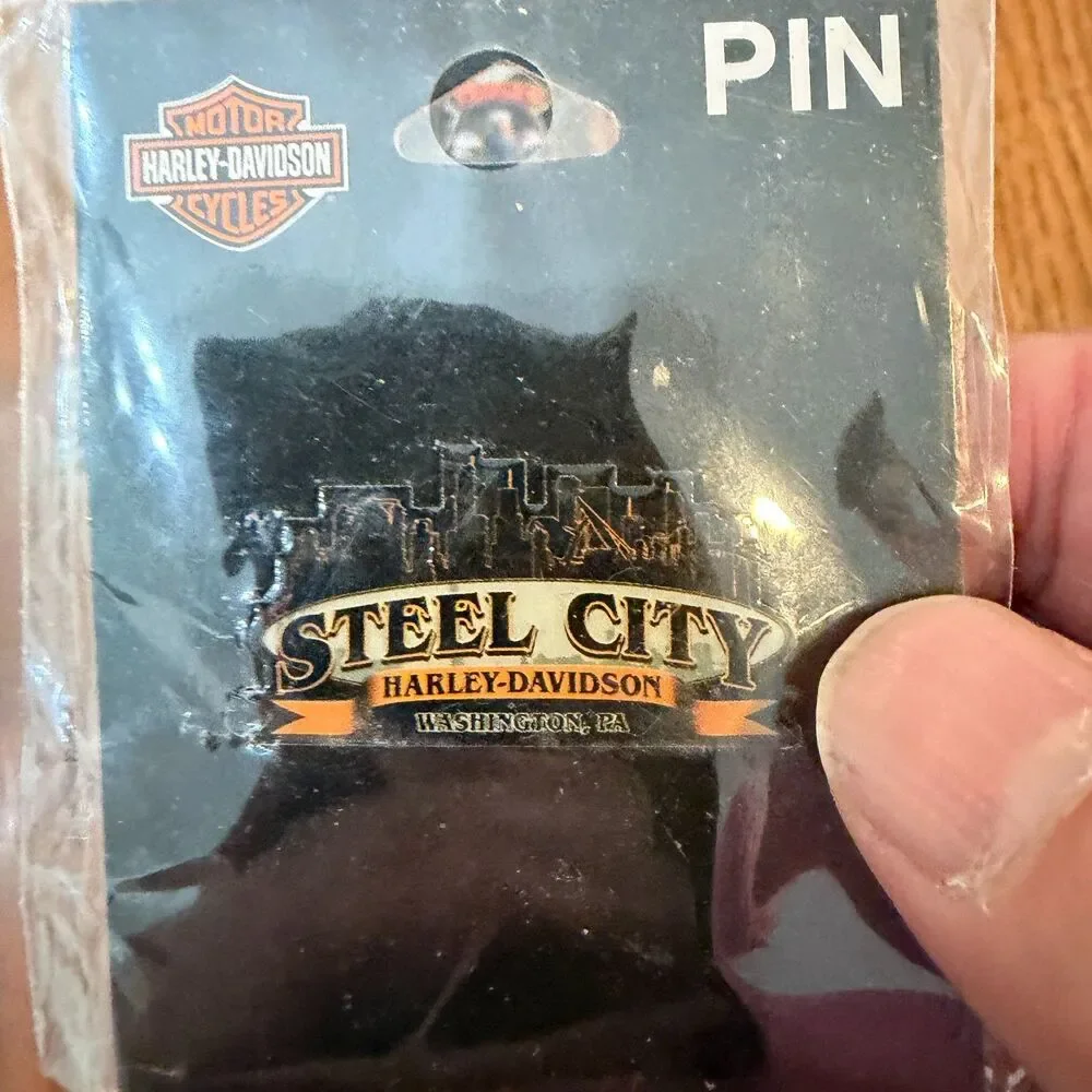 Harley-Davidson Dealer Lapel Pin Lot NOS Steel City Triple S Painted Post