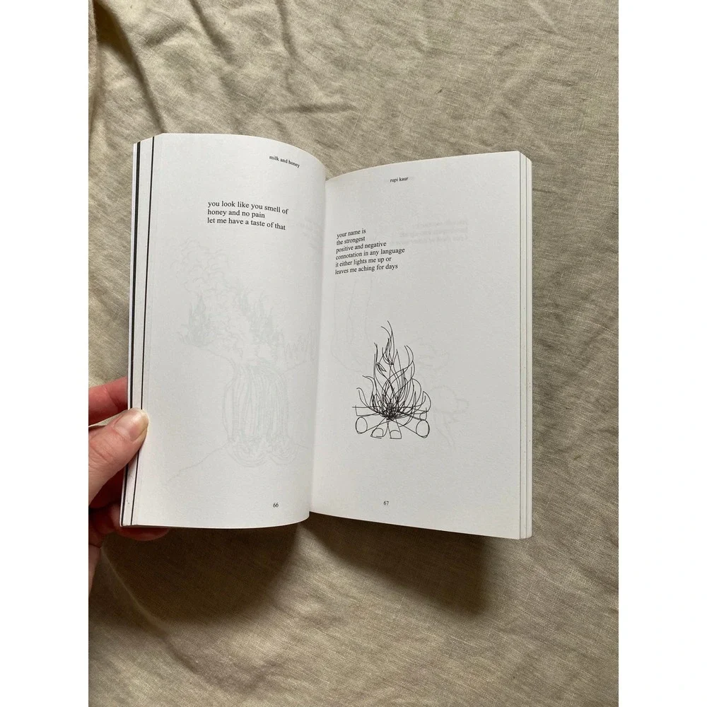 Milk and Honey by Rupi Kaur Paperback Poetry Book GiftWorthy Emotional Self Help