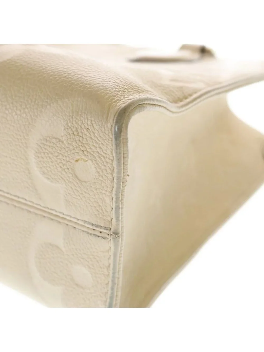 Louis Vuitton Monogram Empreinte On The Go PM Cream 2-Way Shoulder Bag Ivory