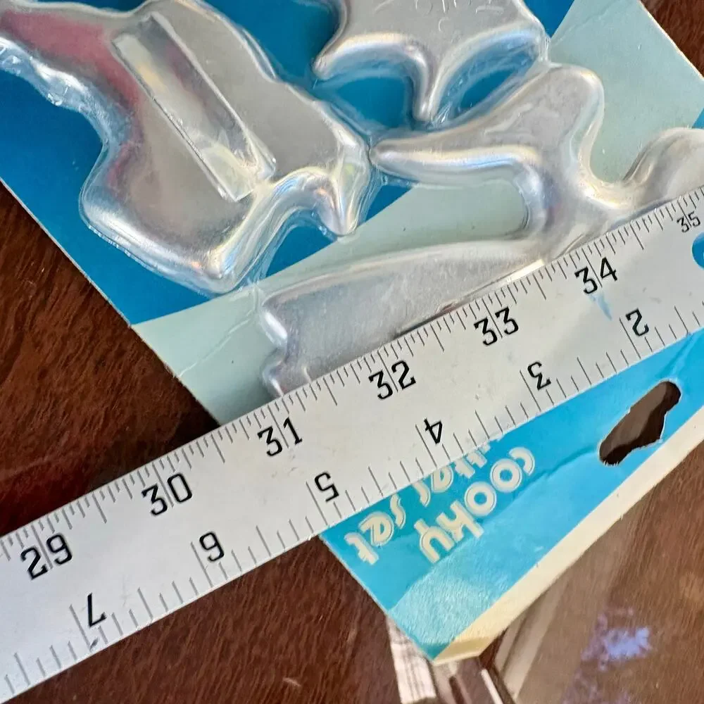 Vintage Mirro Christmas Cookie Cutter Set Sealed 4 Pc Holiday Shapes