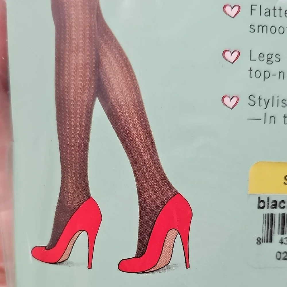 SPANX Black Textured‎ Shaping Tights