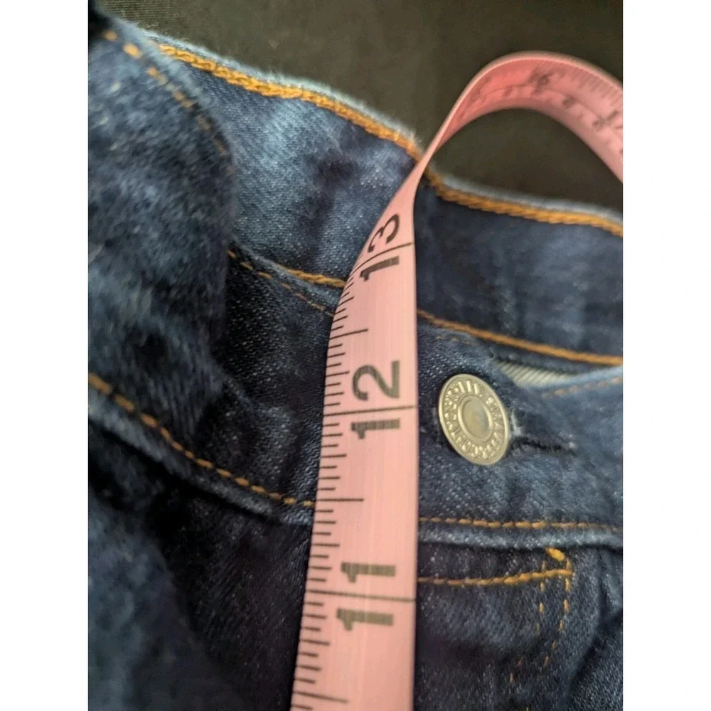 Levis 501 Cut Off Shorts‎ Mens 40 Blue Dark Wash 100 Cotton Y2K Casual Summer