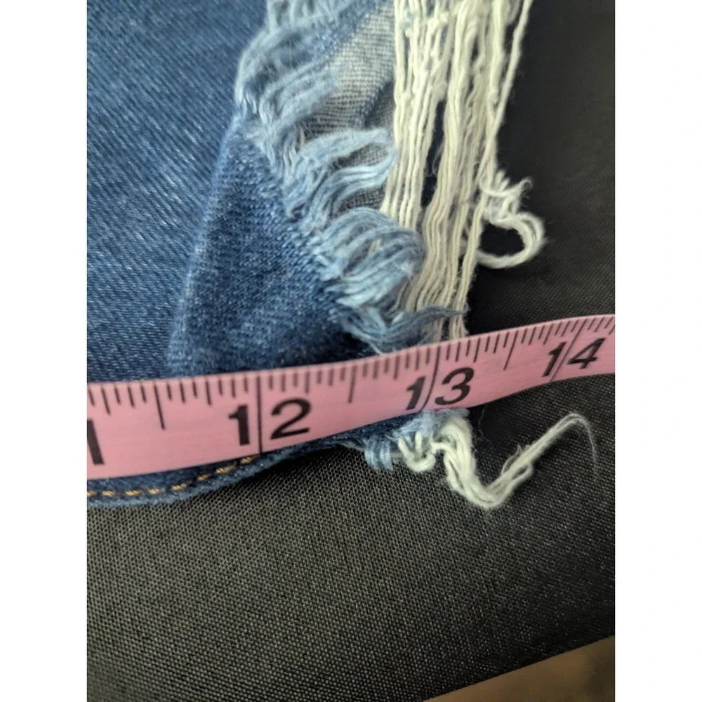 Levis 501 Cut Off Shorts‎ Mens 40 Blue Dark Wash 100 Cotton Y2K Casual Summer