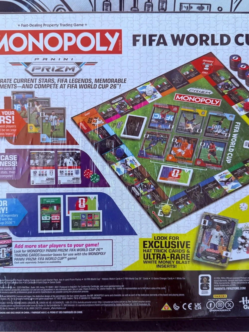 Monopoly FIFA World Cup Collector Board Game by Hasbro - Black/Red