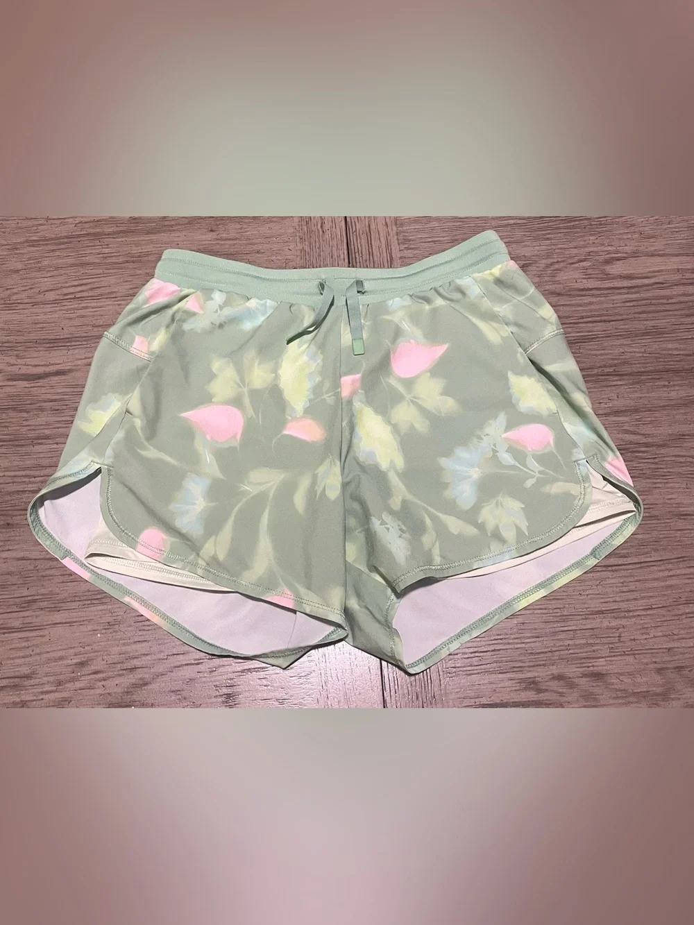 All in Motion shorts, girls XL/women’s XS, green, built in bikers underneath