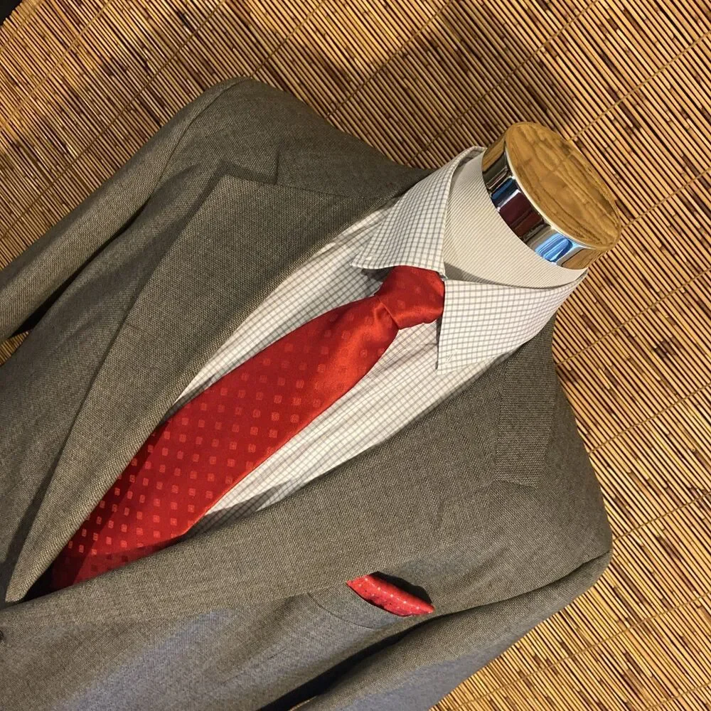 Vintage Classic 2 Piece Suit Men’s Size 46 Gray Jacket & Pants Made In USA