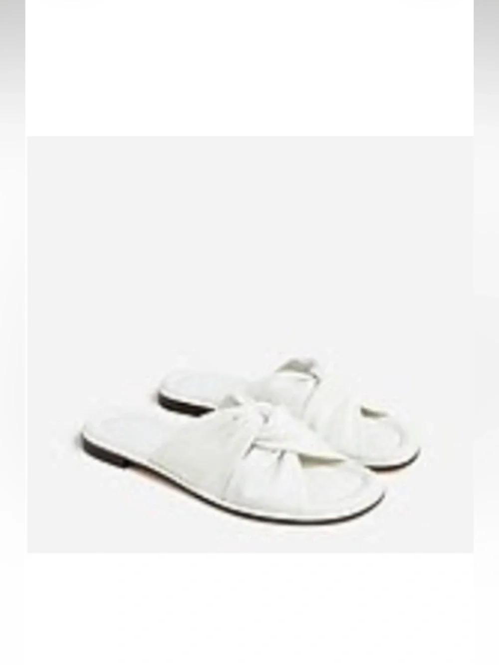 J. Crew MENORCA PADDED TWIST-KNOT SANDALS IN LEATHER