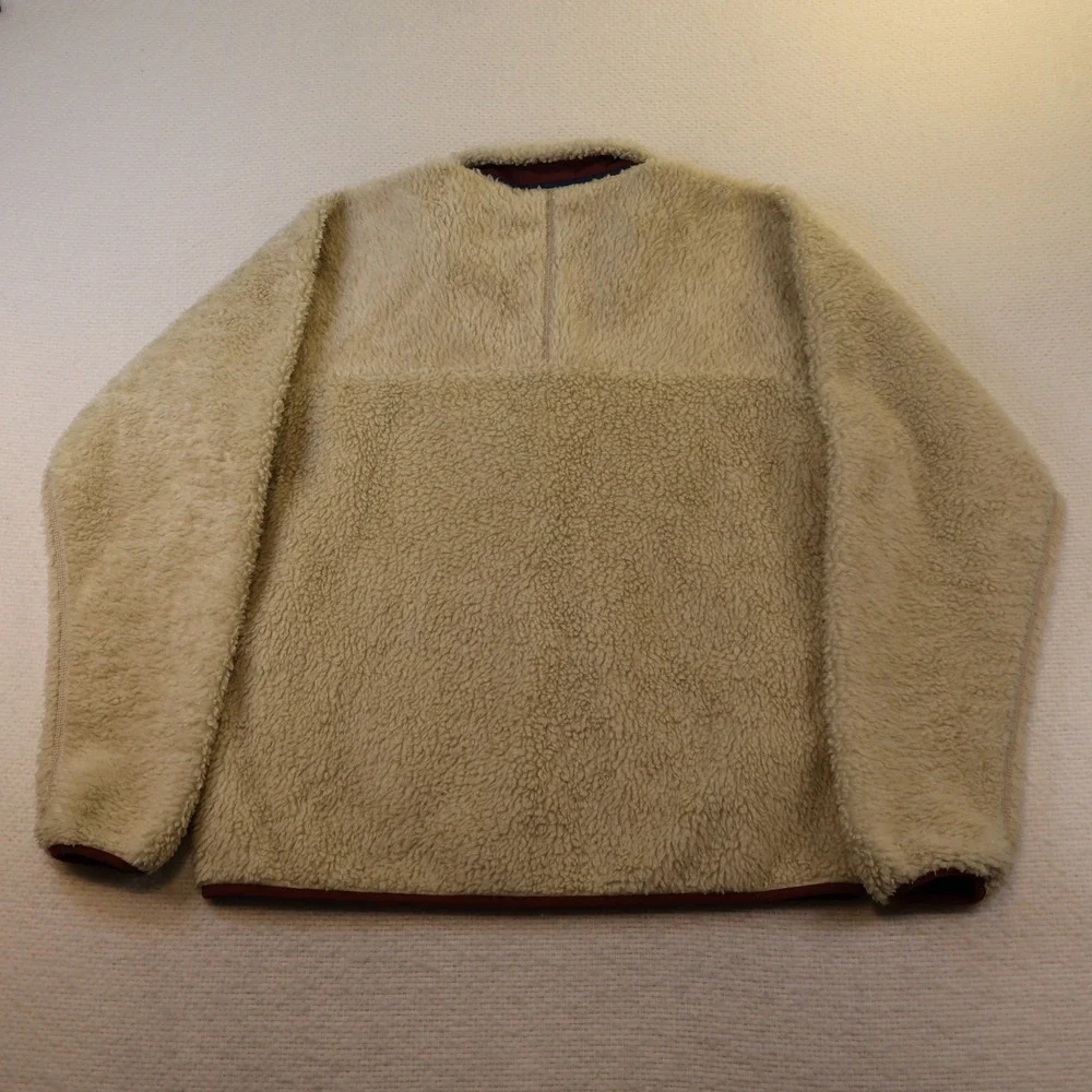 Patagonia Mens L Classic Retro-X Fleece Jacket Natural Red 23056 FA22