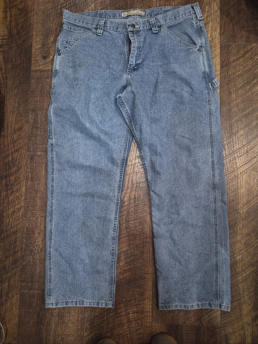 Vintage Lee Dungarees Carpenter Jeans Y2K Baggy Loose 38 X 30
