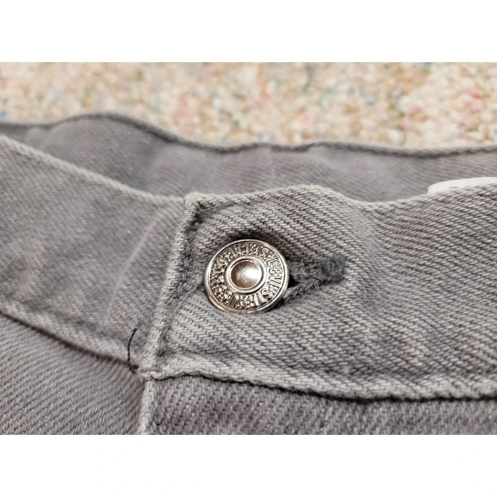 Levis 540 Flex Jeans Mens 38x30 Grey Vintage Made In USA Straight Leg Pants