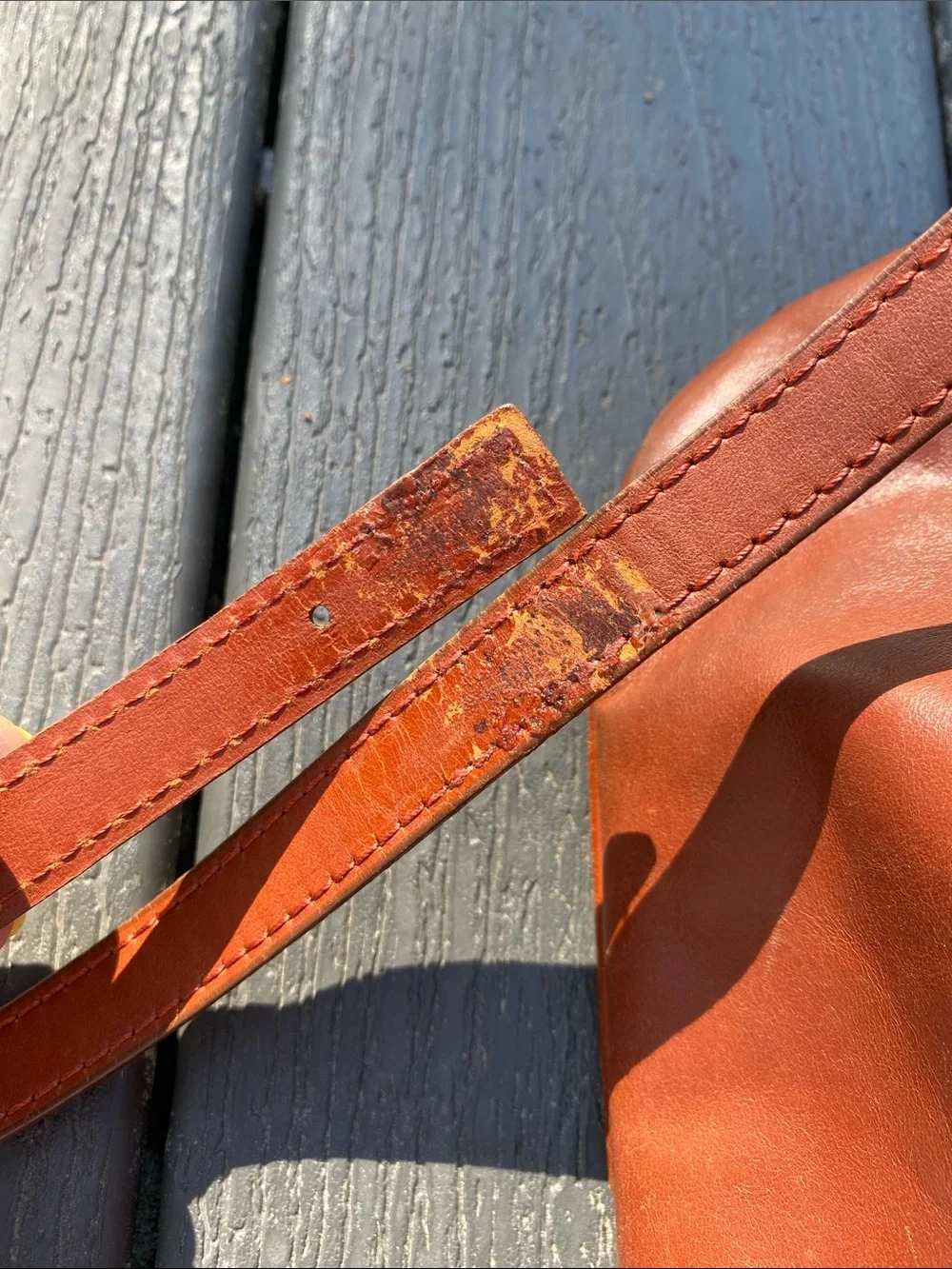 Divina Firenze Lilla Leather Crossbody Purse Cognac Brown Italian Leather Bag