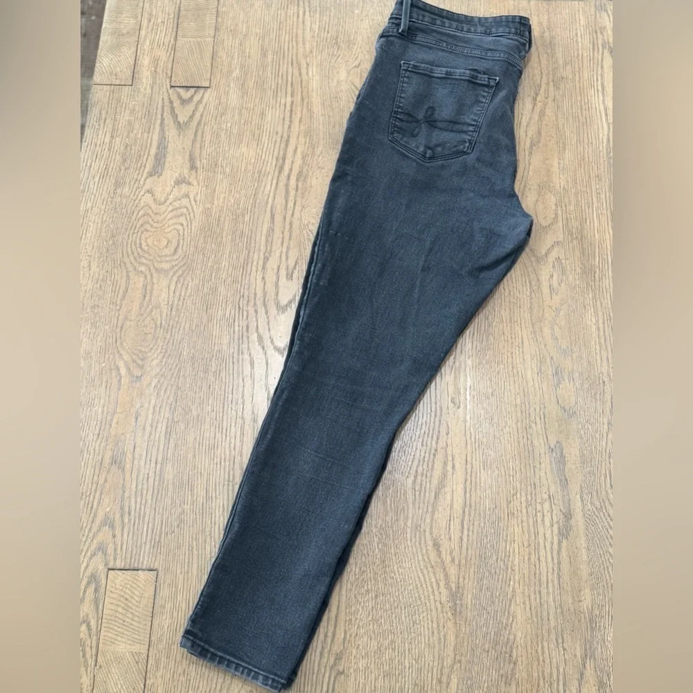 Denizen Levi’s Mens 33x30 Black Slim Straight Jeans Stretch Dark Wash Denim