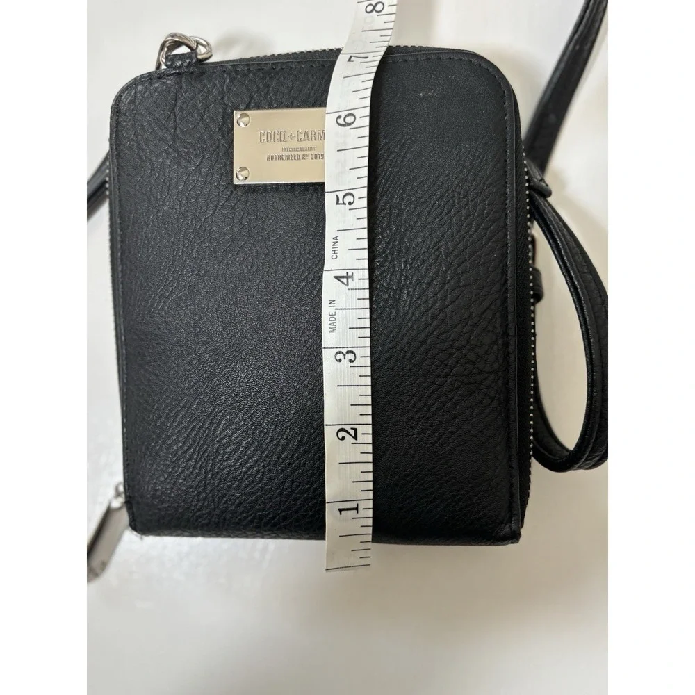 Coco + Carmen SUKI Crossbody Handbag Black With Silver Hardware