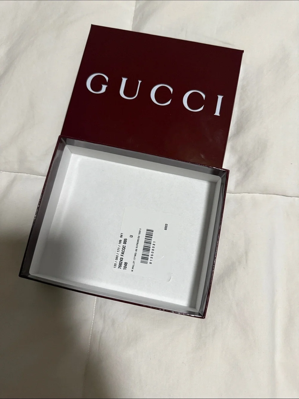 Gucci branded box