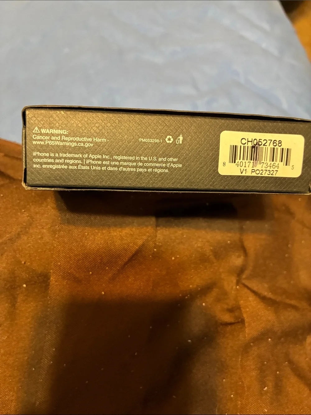 Coach Brown Signature Monogram Folio Phone Case with Leather Trim