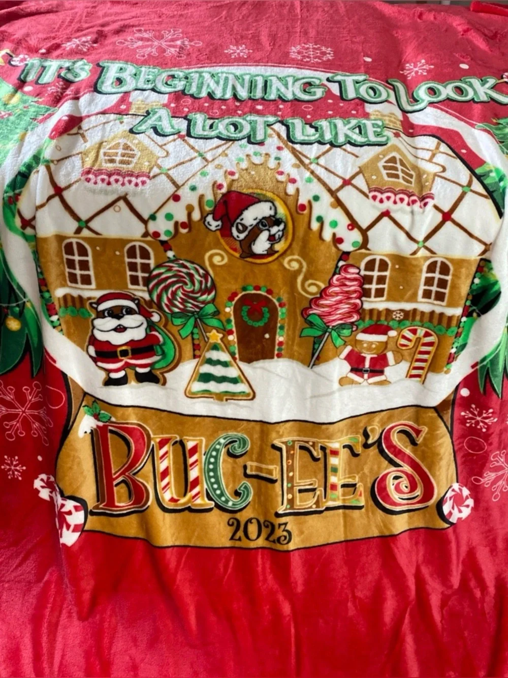 Bucees 2023 Christmas Blanket Throw 50x70 It’s Beginning To Look A Lot Like