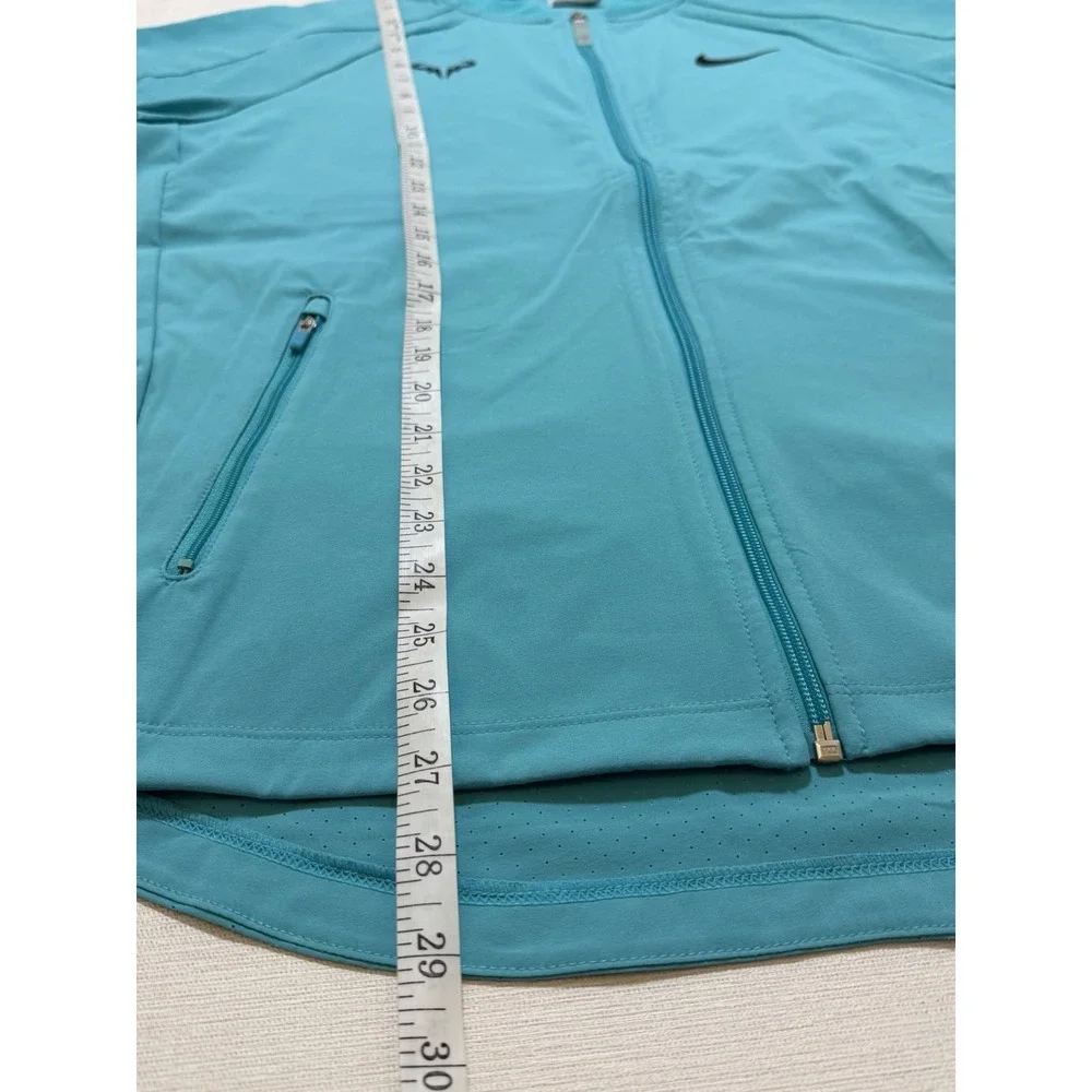 Nike Court Rafa Nadal Full Zip Warmup Jacket Dusty Cactus Teal Mint Size XL