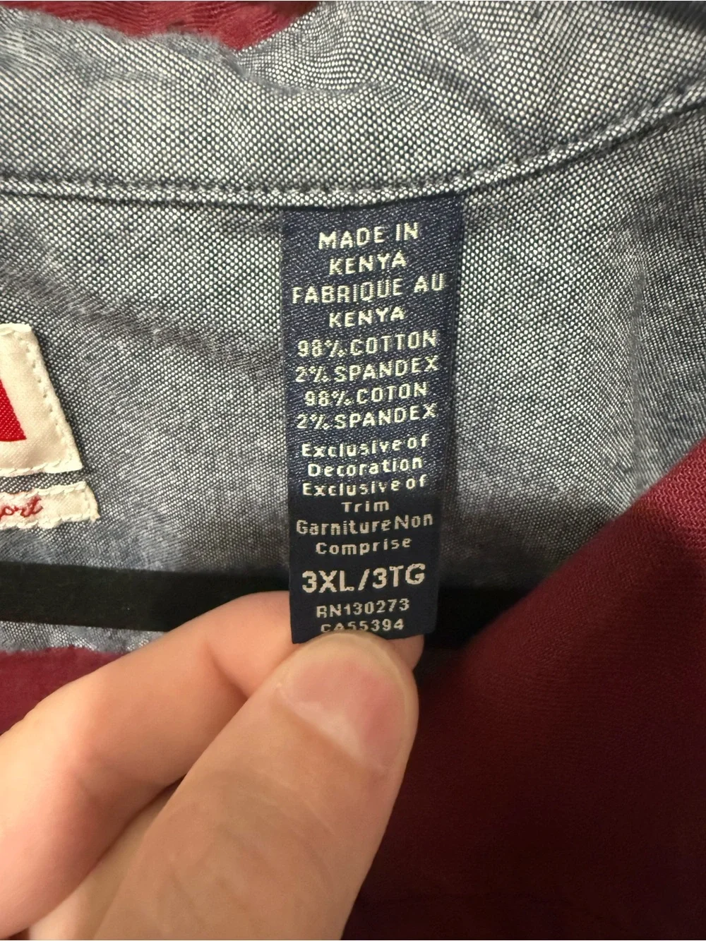 Wrangler Burgundy Lightweight Shirt Jacket