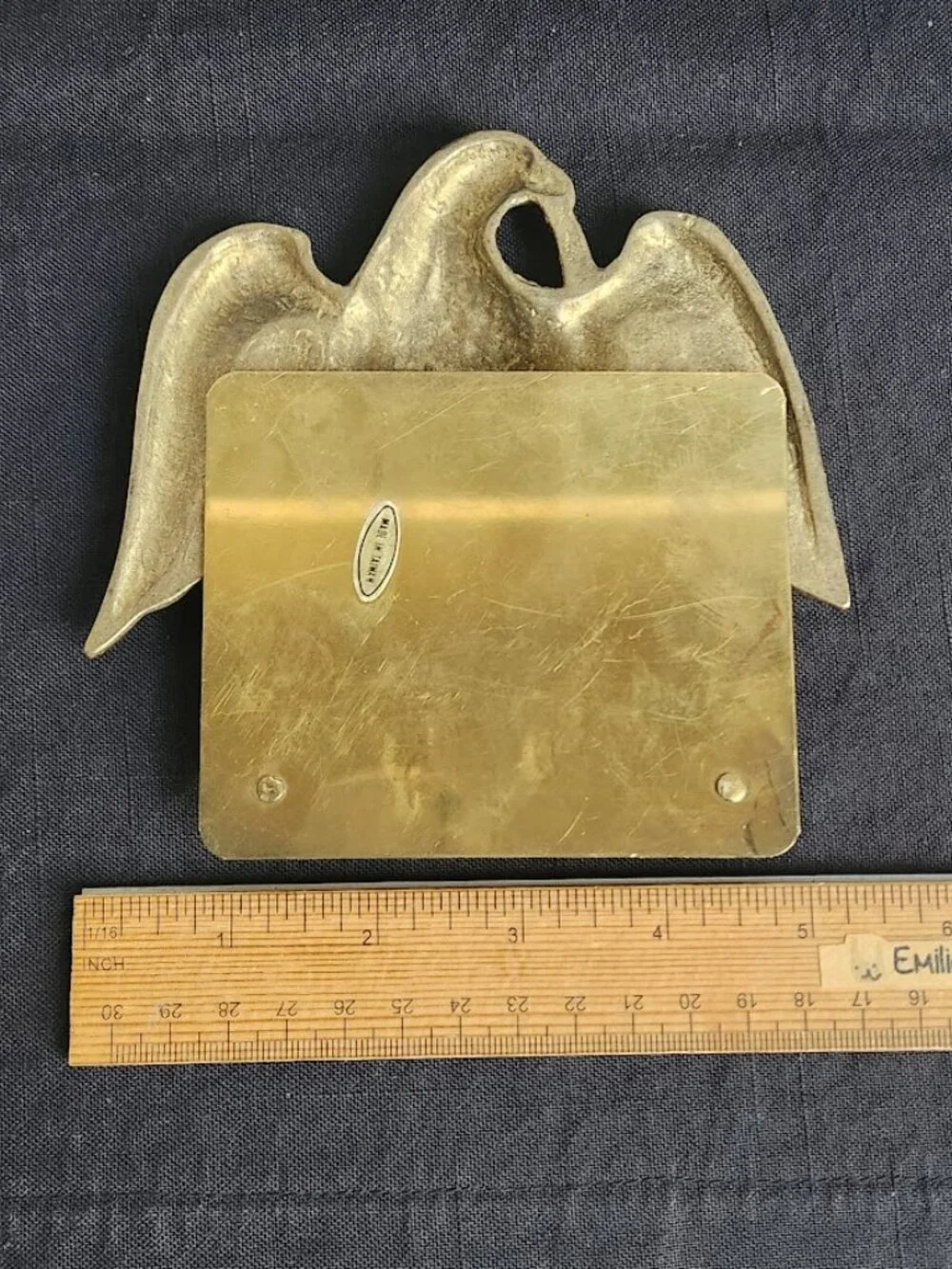 Patriot Eagle Liberty Federal Brass Folding Bookend