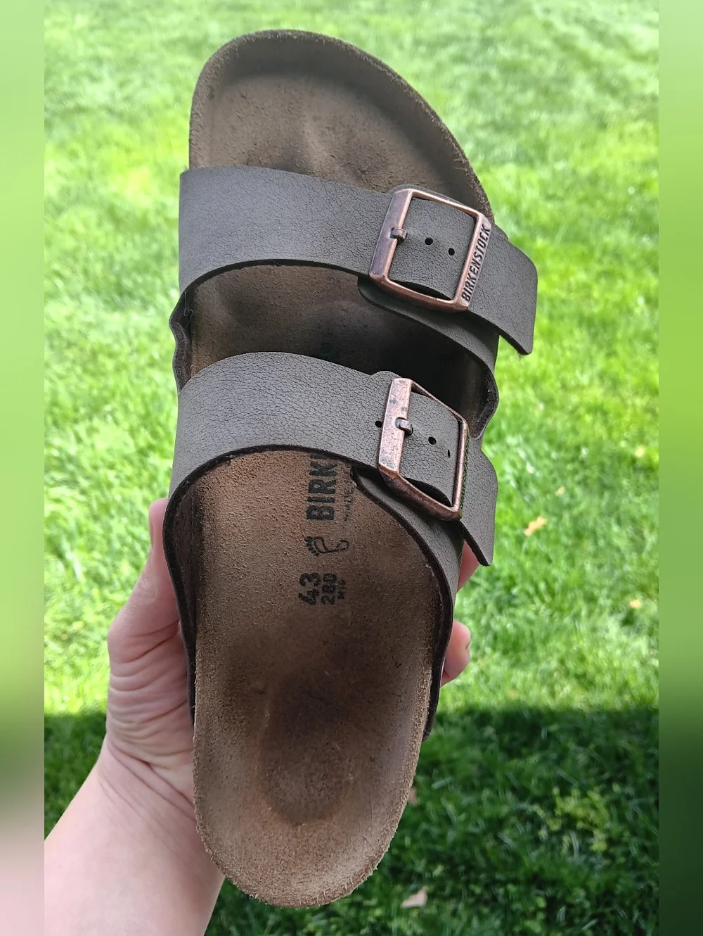 Birkenstock Arizona Two-Strap Sandals in Taupe