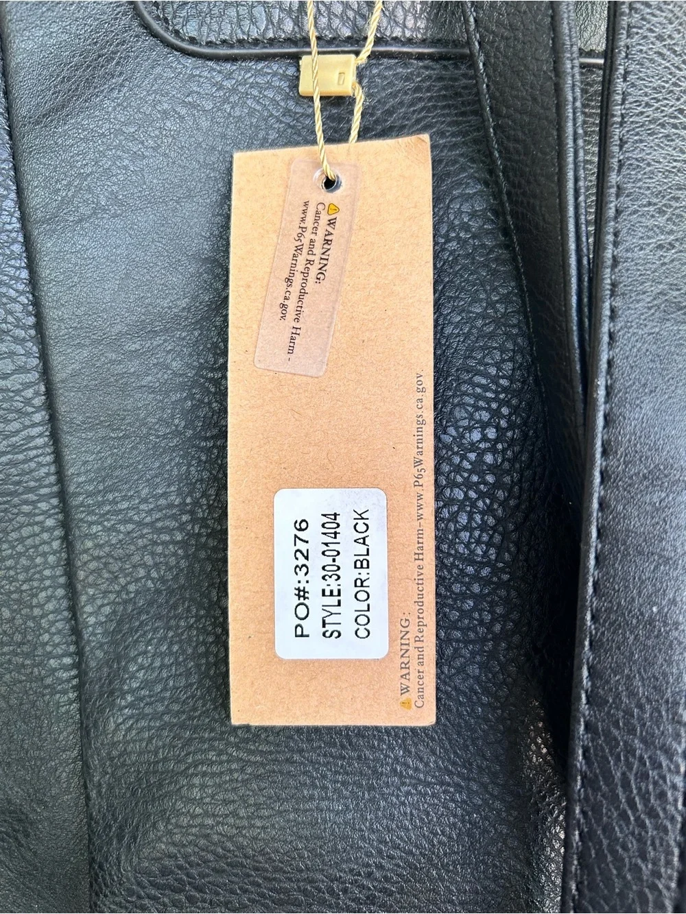 NWT - Black Vegan Leather Tassel Backpack - Stylish Everyday Bag
