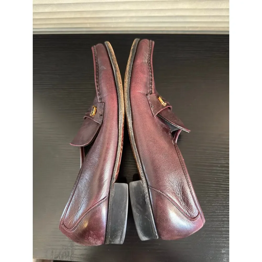 Florsheim Imperial Burgundy Leather Penny Loafers Men’s 10.5 A Vintage USA Made