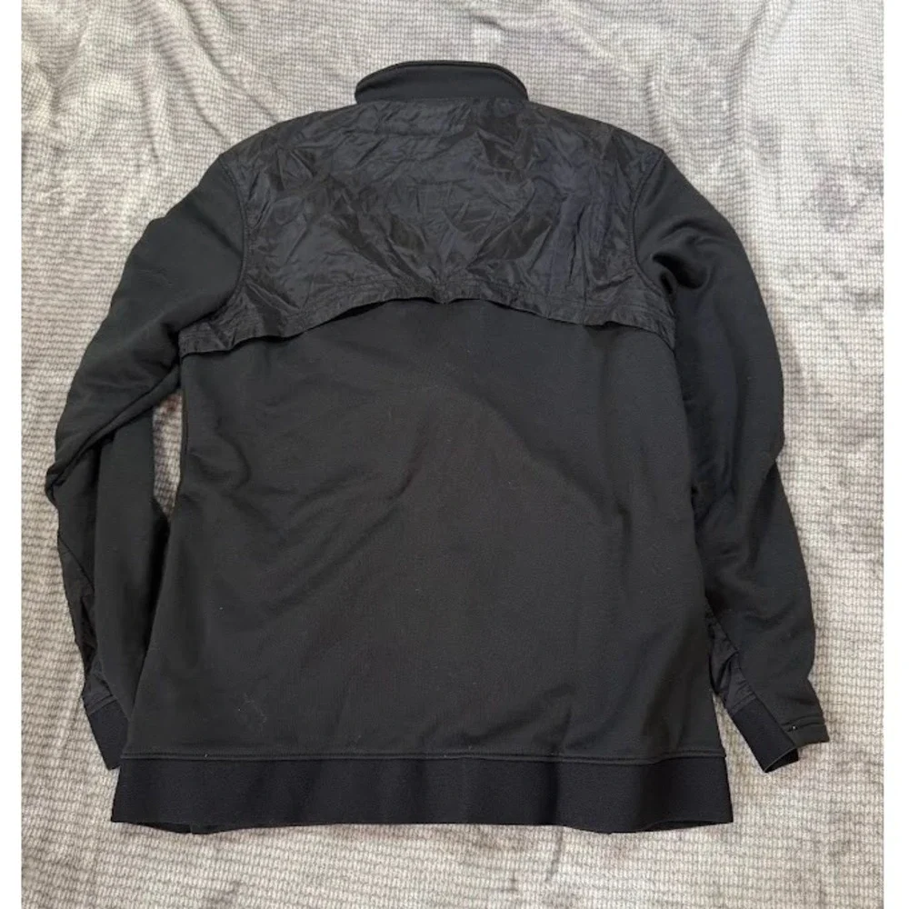 Under Armour Tribe Full Zip Track Jacket Mens Medium Black Athletic Warm Up Coat