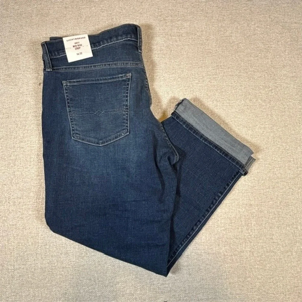 NWT Lucky Brand Women's Sweet Mid Rise Crop Denim Jeans 14/32 $99
