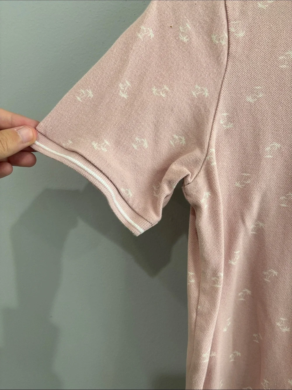 Old Navy Kids Light Pink Polo with Subtle Print