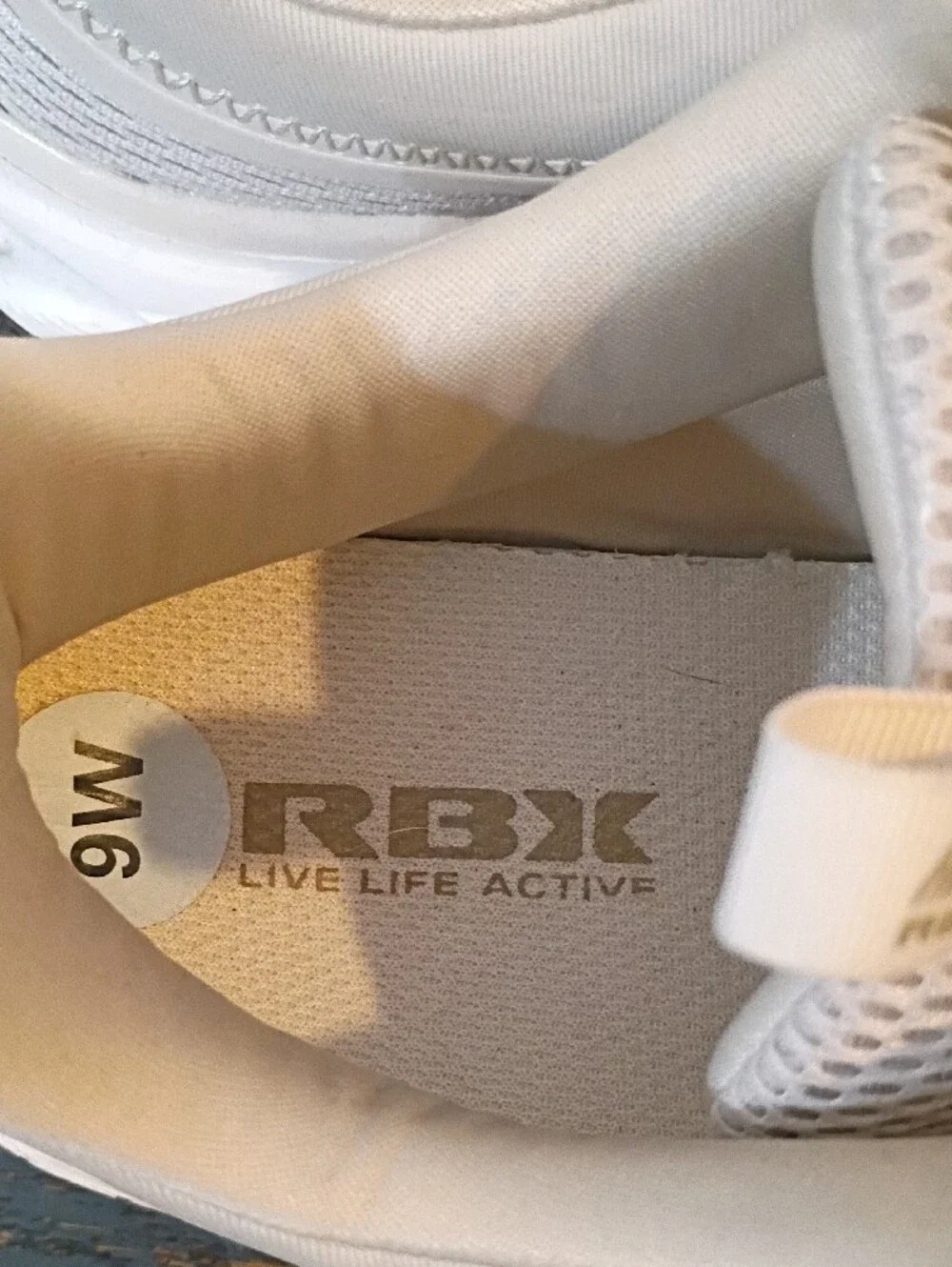 RBX White and Light Beige Women's Athletic Sneakers