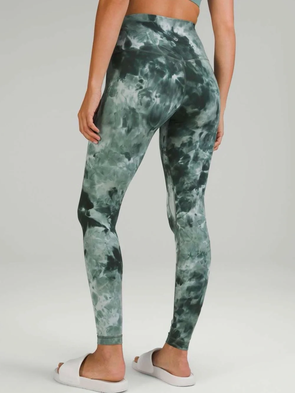 lululemon athletica Green Tie-Dye High-Waist Leggings