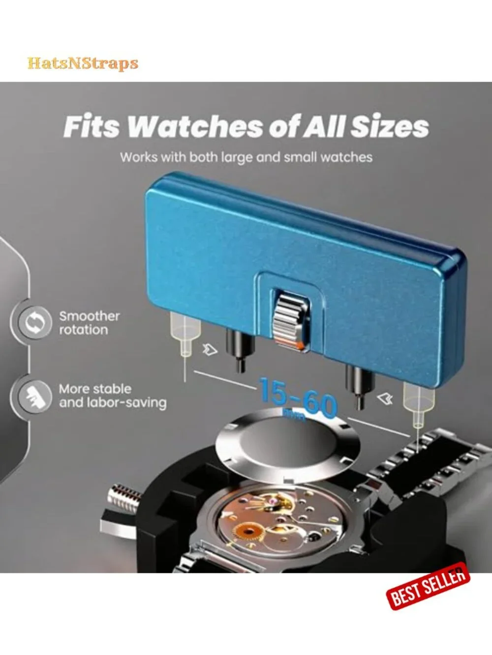 Watch Battery Replacement Tool Kit - Spring Bar Tool, Screwdriver, Case Opener,